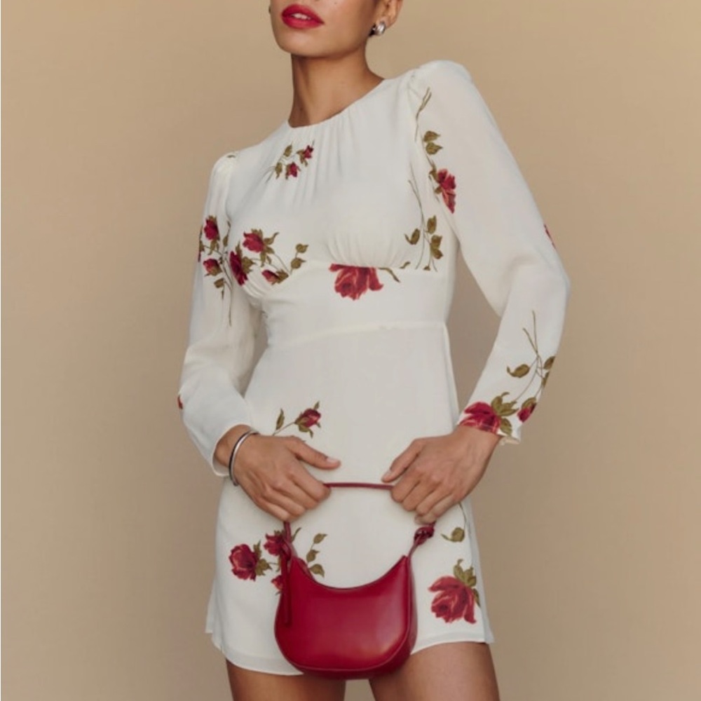 🌹 (0) Reformation Laken Mini Floral Dress